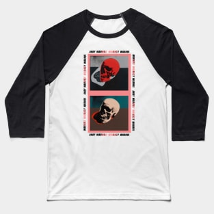 Andy Warhol Skull Art Baseball T-Shirt